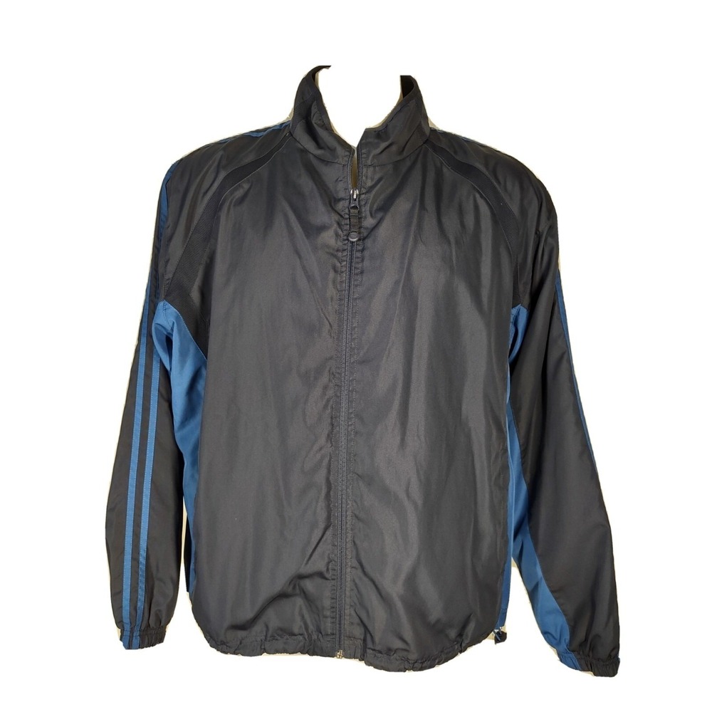 Simply For Sports Windbreaker Jacket Mens XL Blk Streetwear Retro Gorp Norm Core